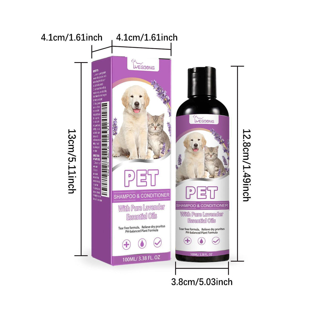 Gentle pet shampoo for itching