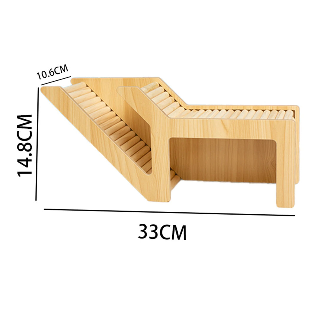 Gerbil Hideout with Climbing Steps
