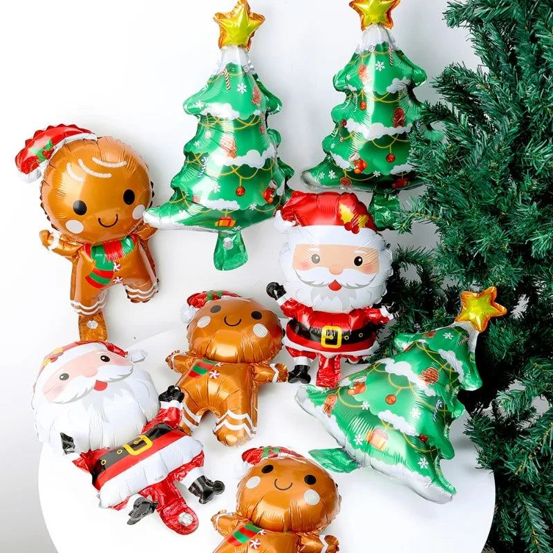 Gingerbread man holiday balloon for home