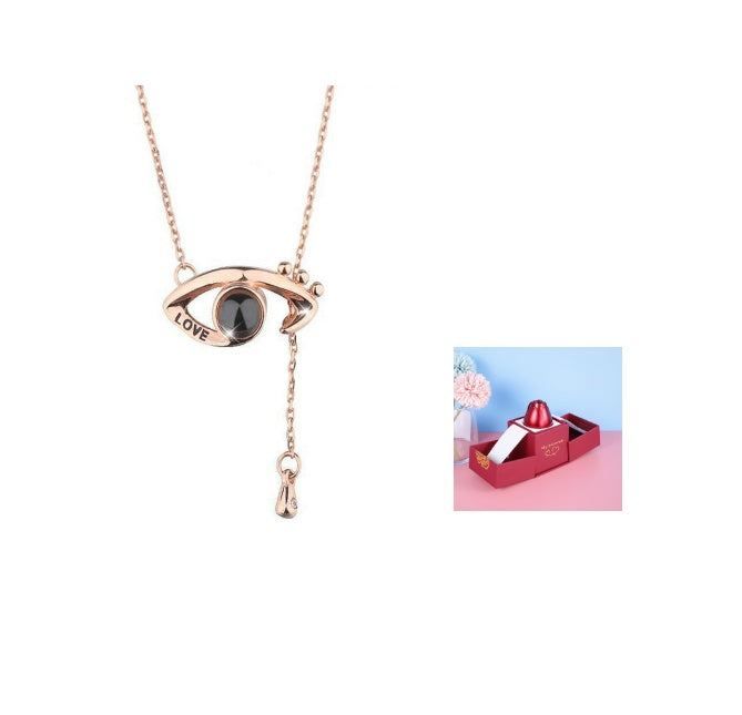 Girlfriend Rose Necklace Gift