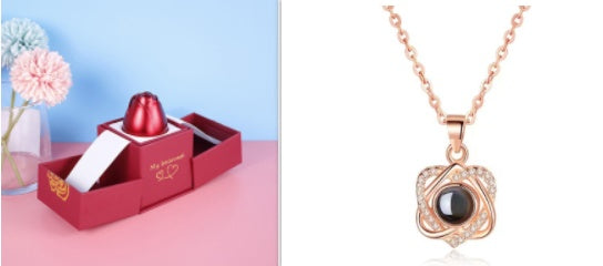 Girlfriend Valentine Necklace Gift