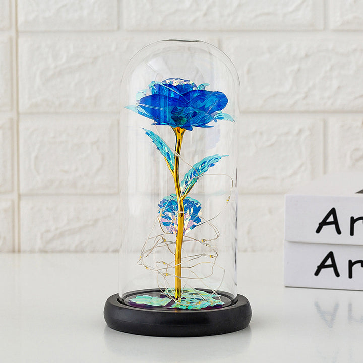 Glass cover rose gift