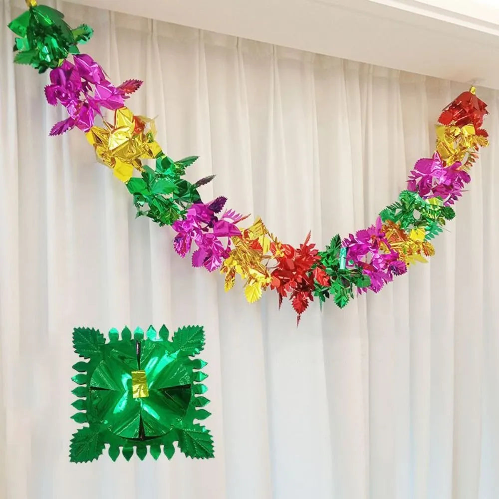 Glittery garlands for Christmas celebrations