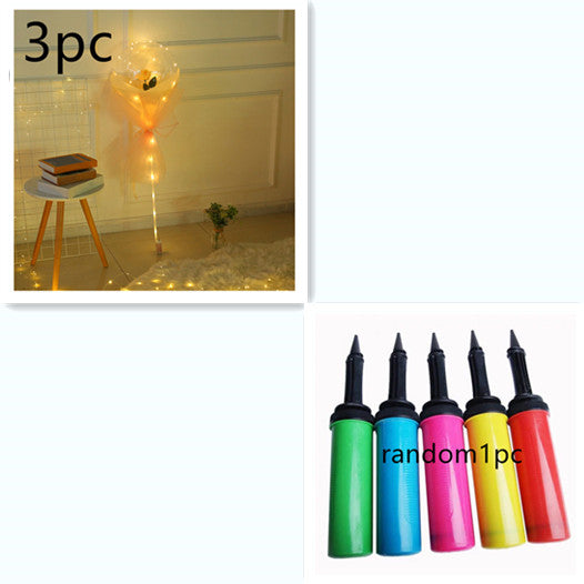 Glowing LED Rose Balloon