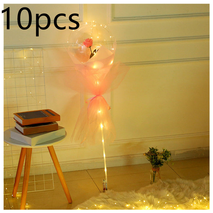 Glowing Rose LED Balloon