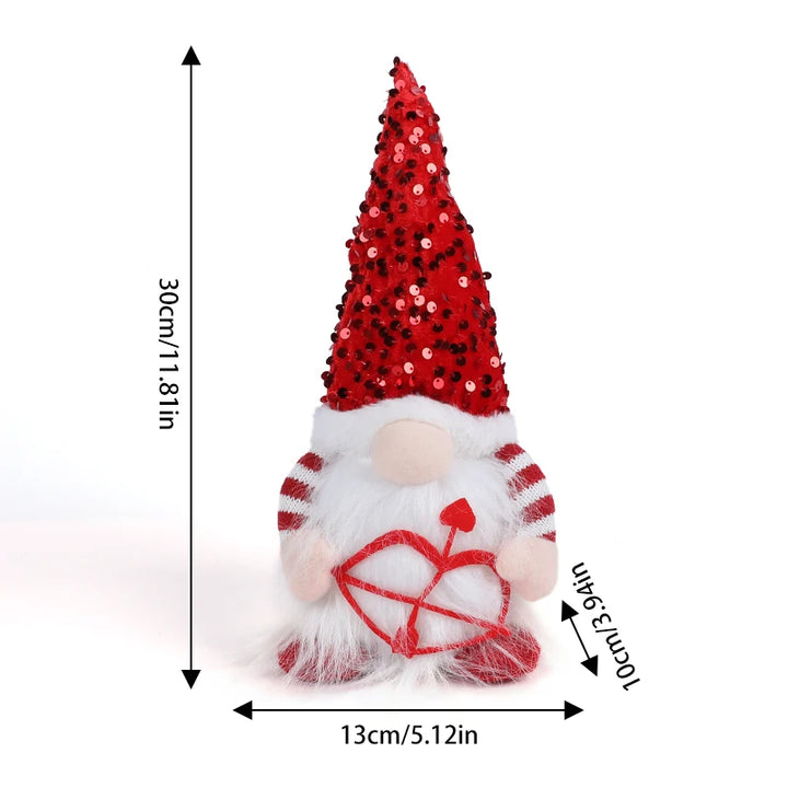 Gnome plush doll with LED lights