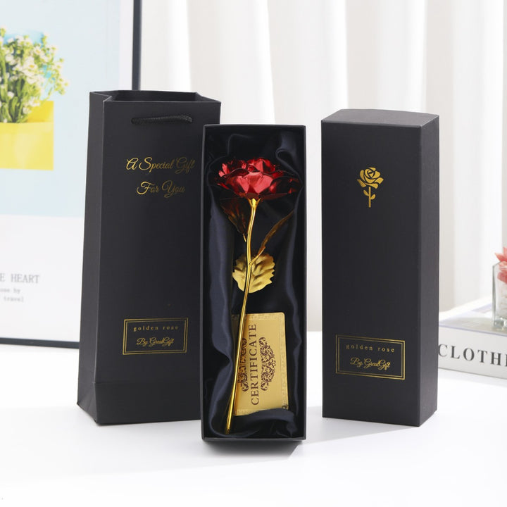 Gold foil rose souvenir gift