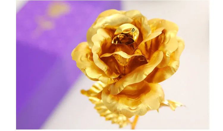 Golden flower Valentine's Day gift