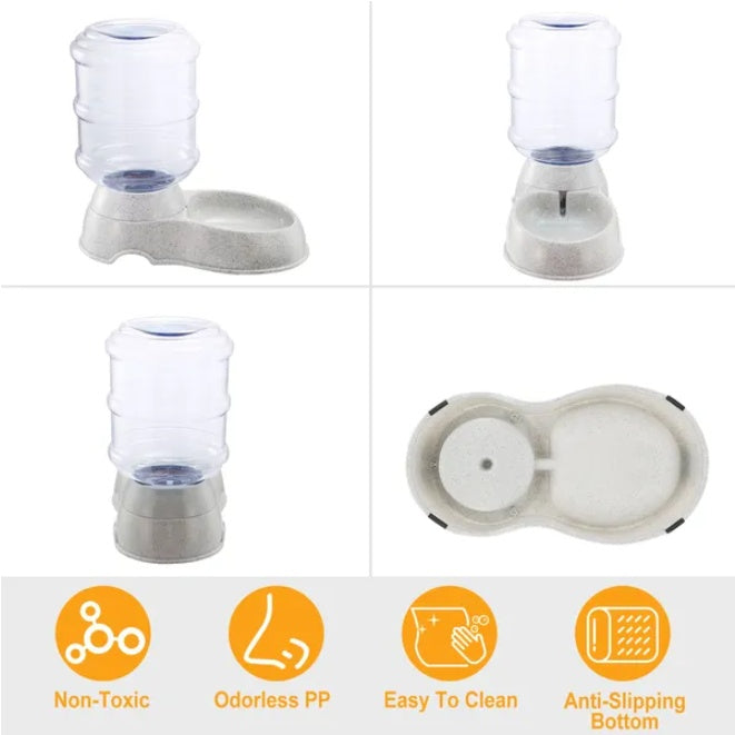 Gravity flow pet water feeder