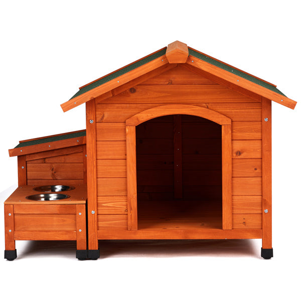 Green Roof Wooden Cat And Dog House