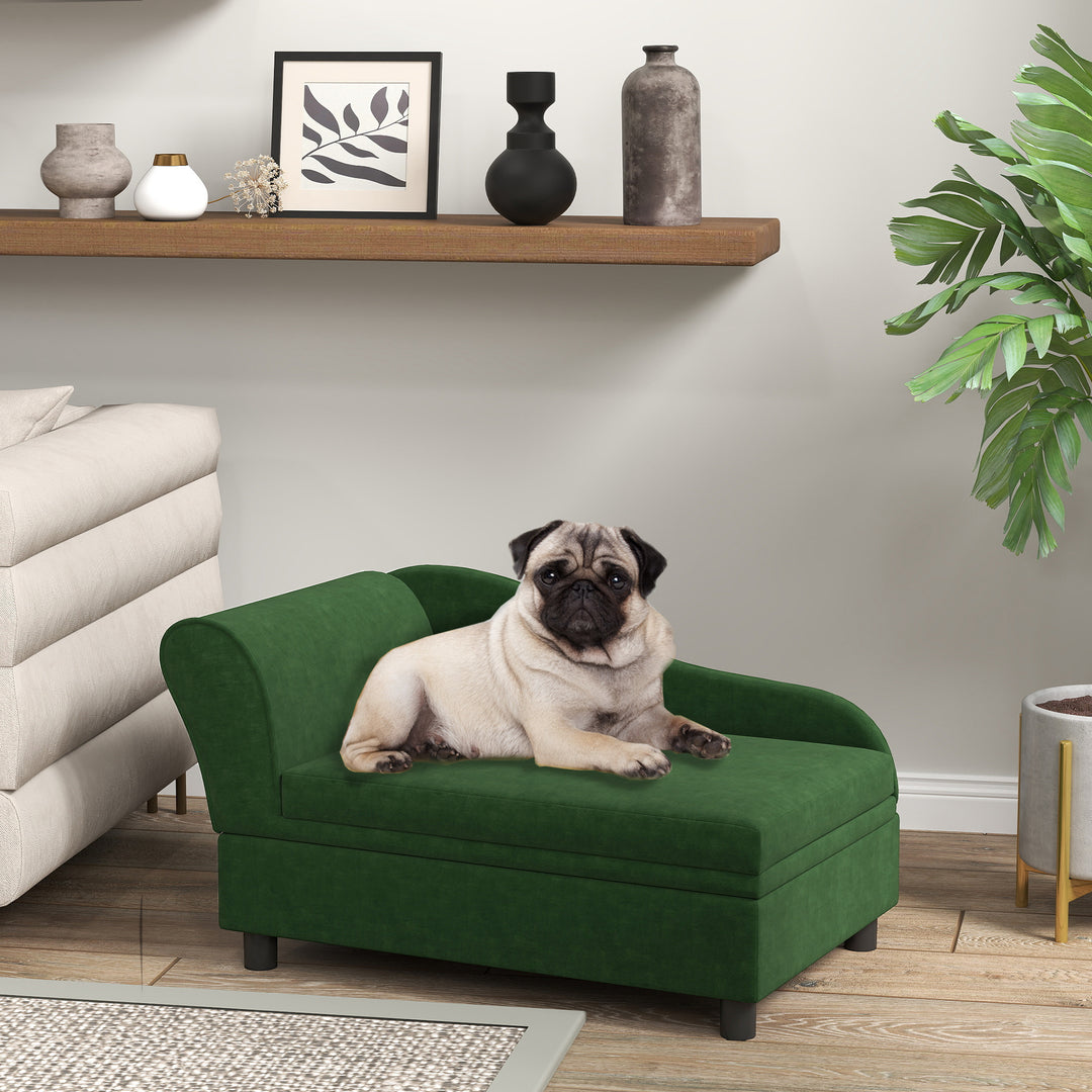 Green pet couch for indoor pets