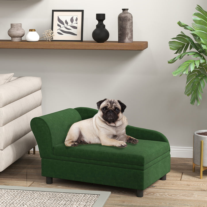 Green pet couch for indoor pets