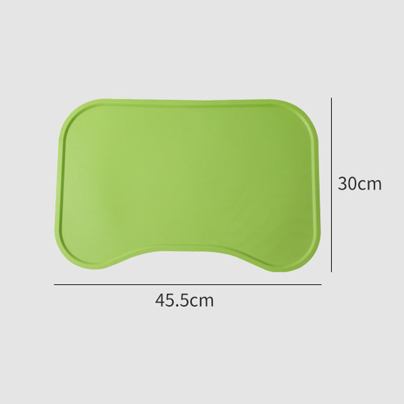 Green tray with dimensions