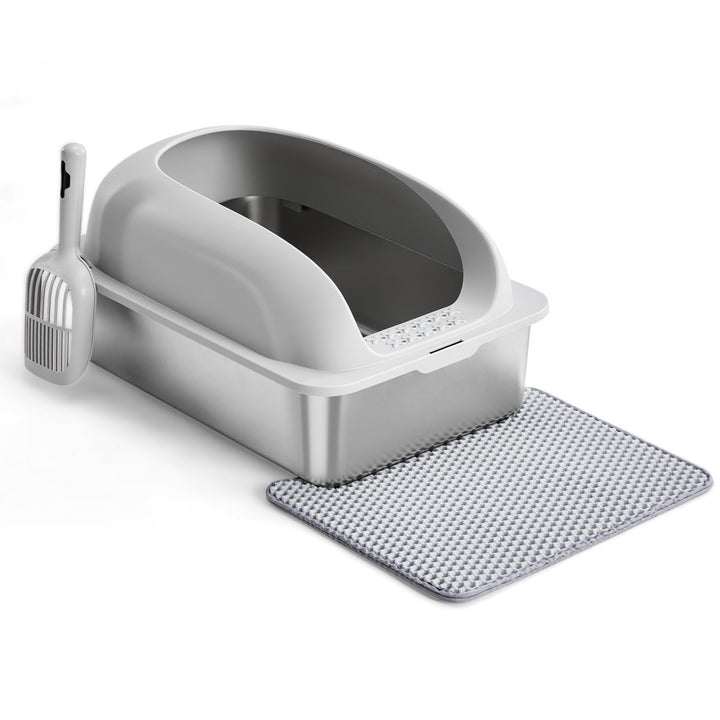 Grey Cat litter box 
