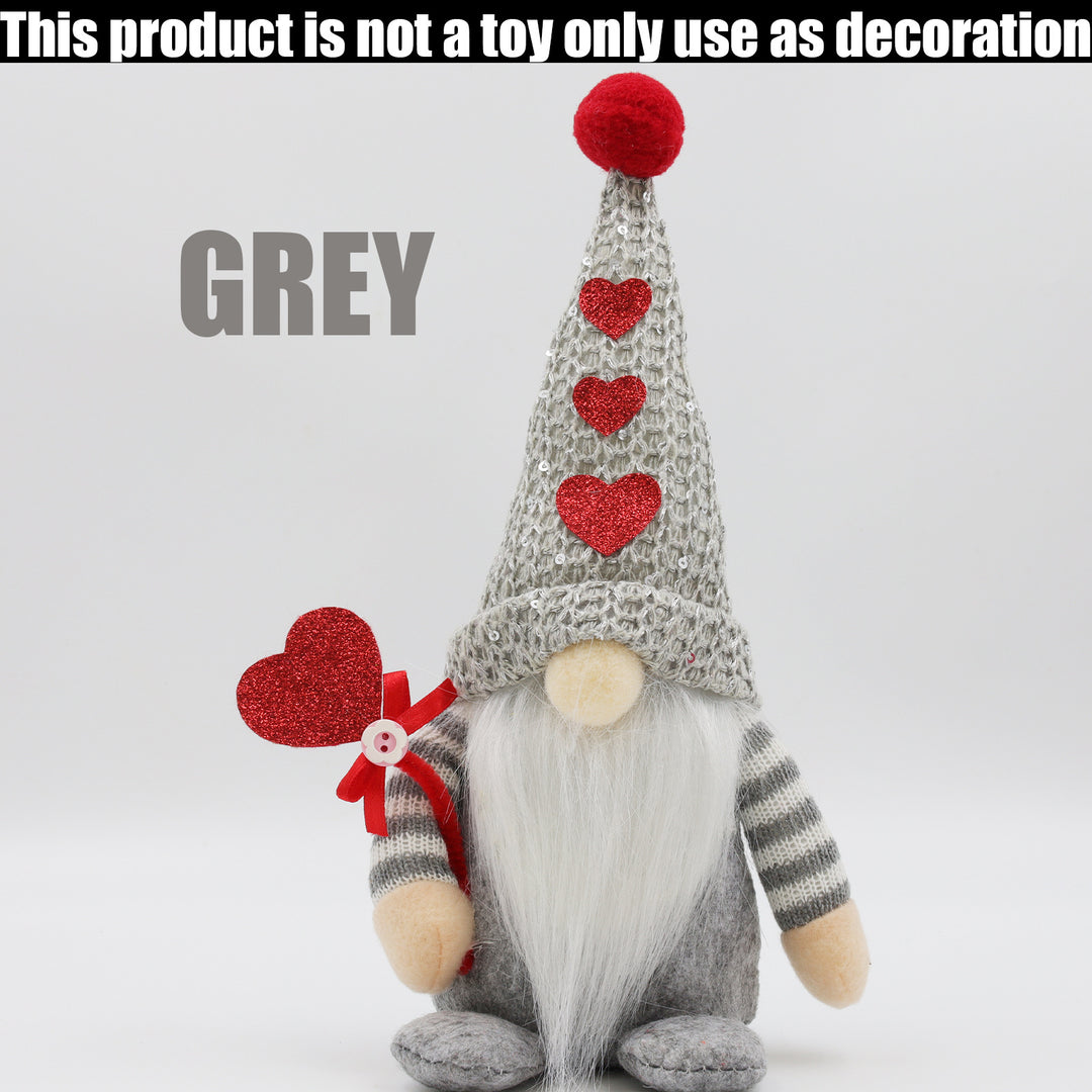 Grey Valentine Faceless Dwarf Doll