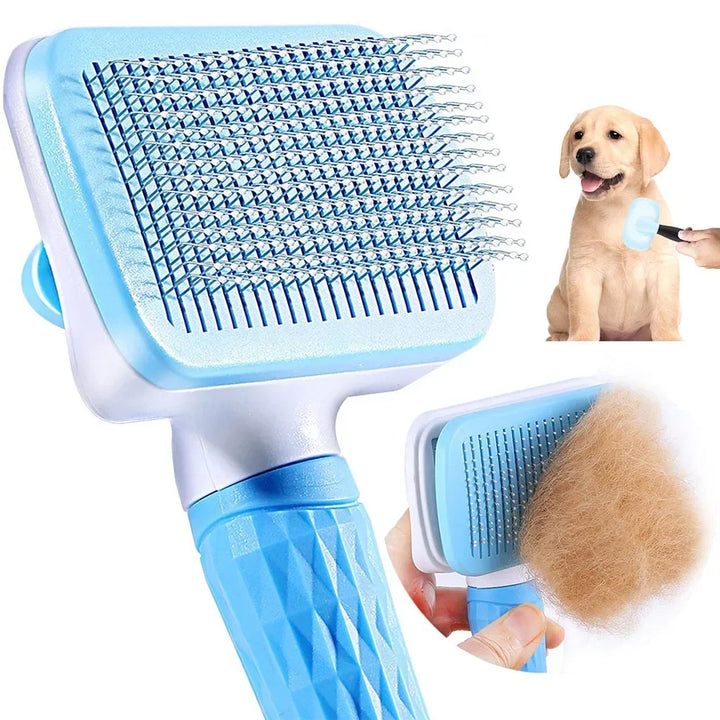 Grooming comb for long-haired pets