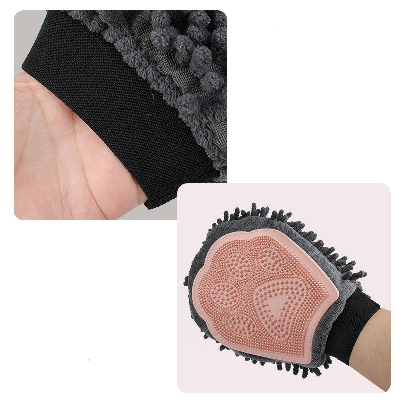 Grooming glove for dogs and cats