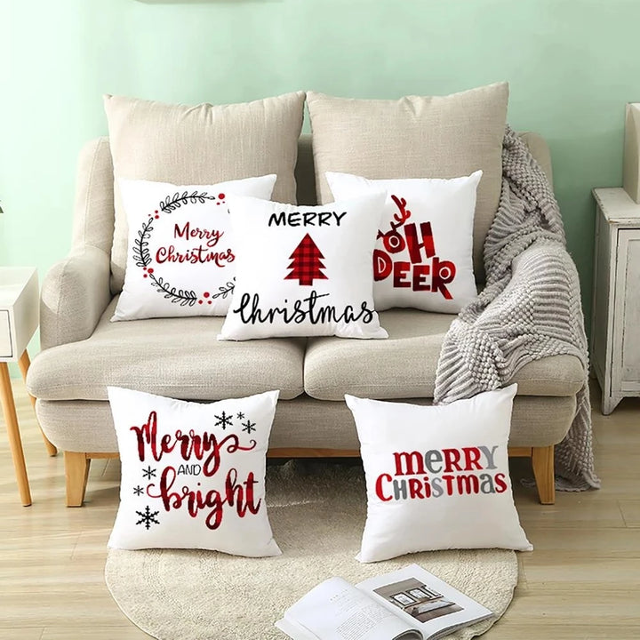 holiday-themed cushion cover for sofa