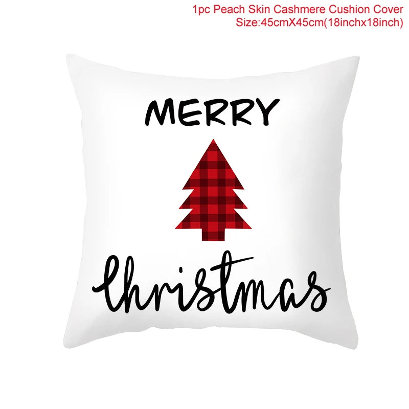 Merry Christmas Noel-themed pillowcase