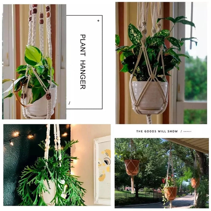 Handmade Hanging Plant Holder | Plant Hanger, Flower Pot Planter Hanger | Wall Decor, Courtyard, Garden, Hanging Planter Hanger Basket