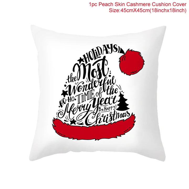 Seasonal Christmas pillow cover for sofas