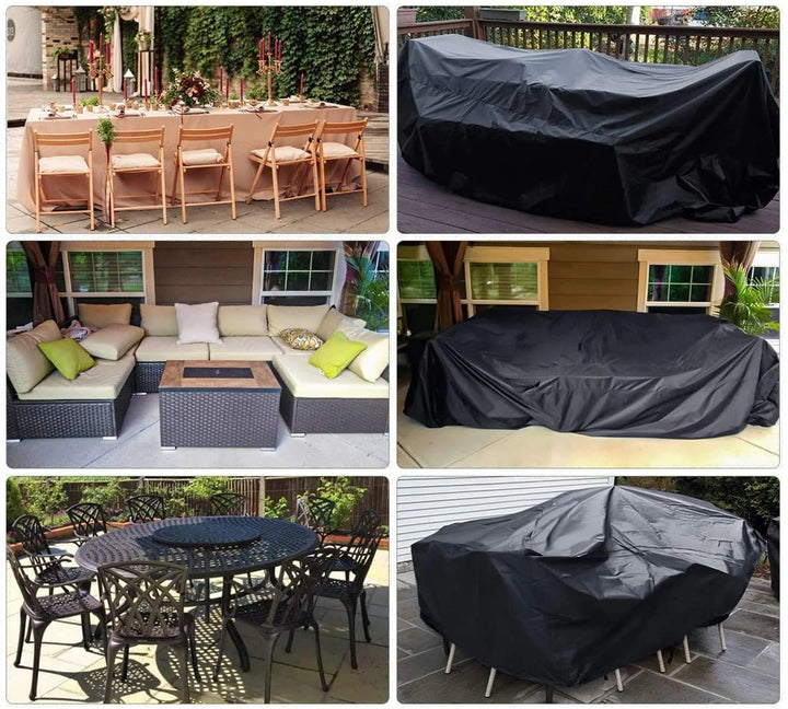 Small size Waterproof Outdoor Patio Cover | Garden Furniture Covers Protects From Rain, Wind, Sun & Snow | Hign Quality cover for Chair,  Sofa, Table & Chairs