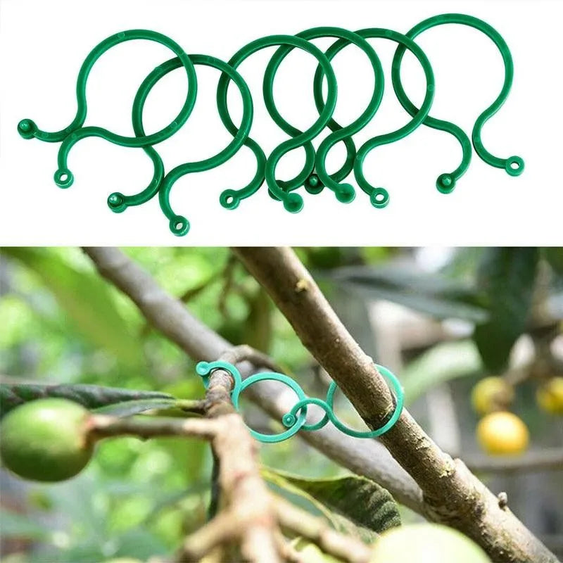 50pcs/100pcs Garden Clips Trellis for Vine Vegetable Tomato To Grow Upright | Garden Plant Stand Tool Accessories | Plant Support