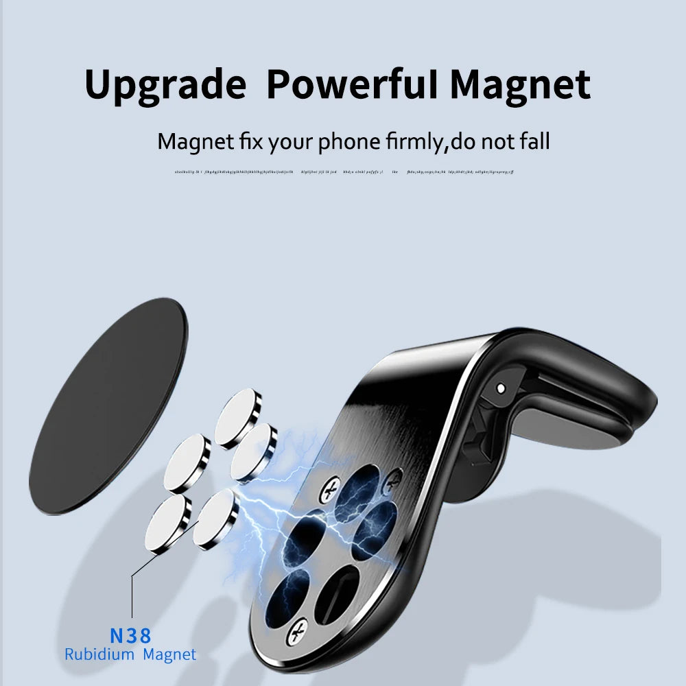 Universal Car Gravity Phone Holder, Car Phone Mount Holder With Easy Powerful Magnetic Lock