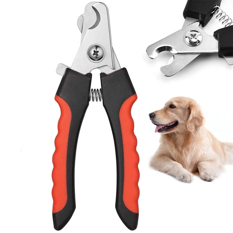 Professional Pet Nail Clipper with Safety Guard  Stainless Steel Scissors Cat Dog for Claw Care Grooming Supplies Size Fits