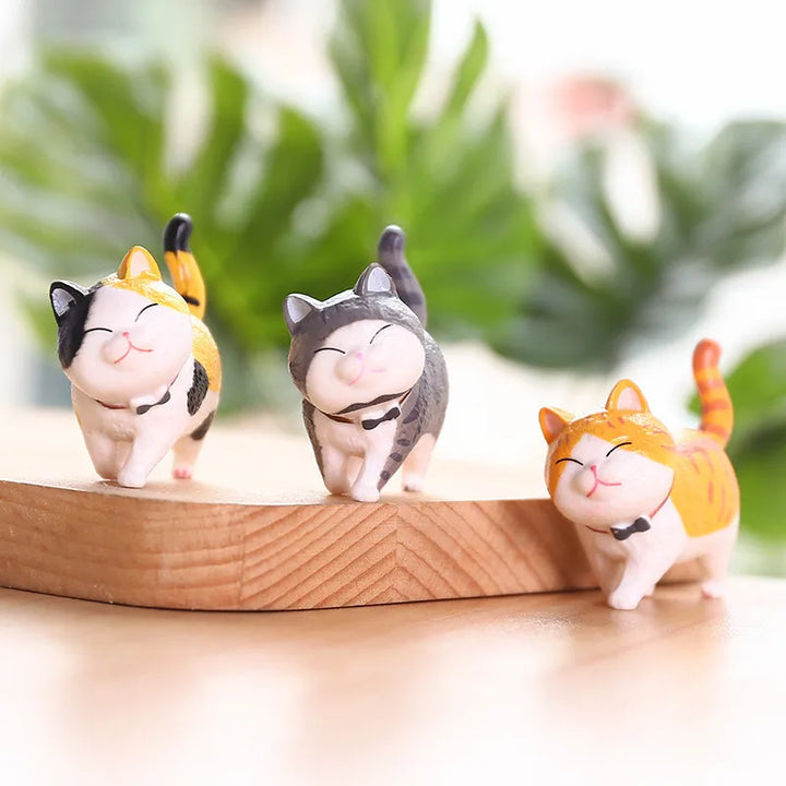 Cute Cat Ornaments Kawaii Bell Cat Animal Fairy Garden Decoration