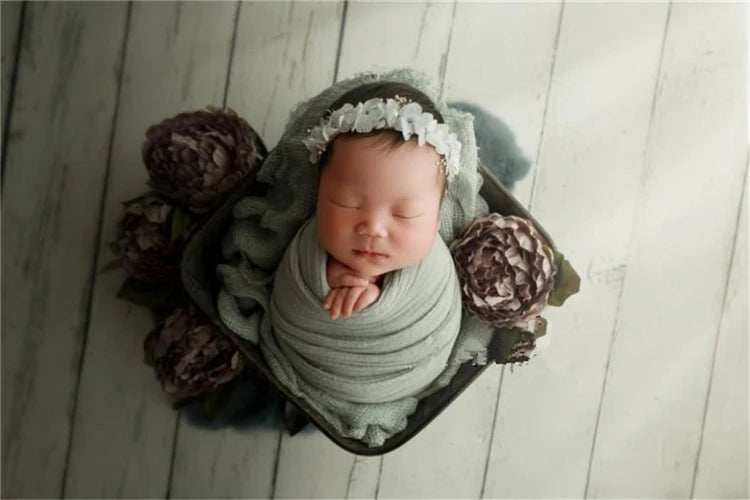 Stretch Baby Photography Props Blanket Wraps Organic Cotton Wrap Soft Infant Newborn Photo Wraps Cloth Accessories 40*180cm