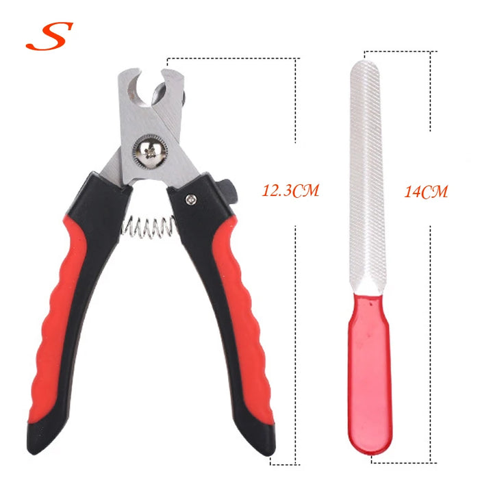 Pet Cat Dog Nail Clipper Cutter With Sickle Stainless Steel Grooming Scissors Clippers for Pet Claws Dog Supplies