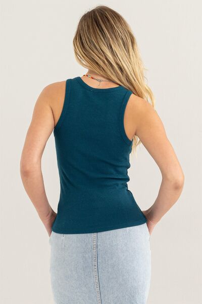 HYFVE Ribbed Round Neck Tank back side 
