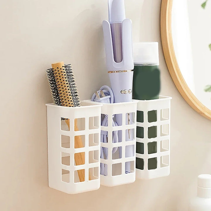 Hairbrush and straightener holder