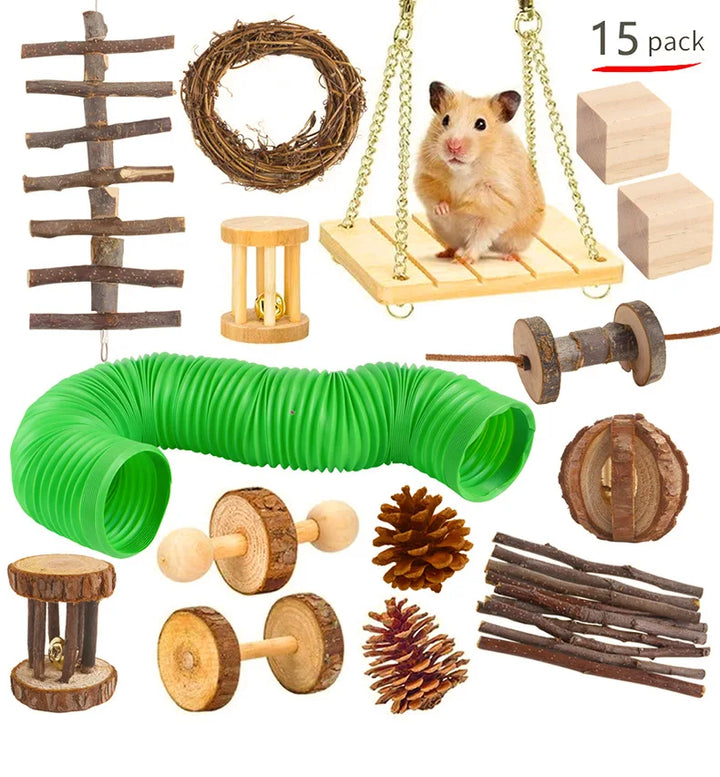 Hamster Toys Set for Small Pets