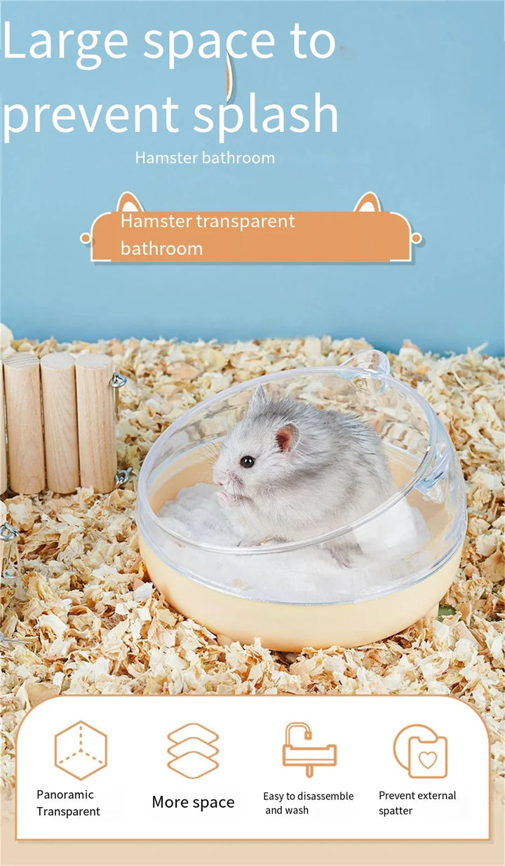 Hamster sand basin with cover