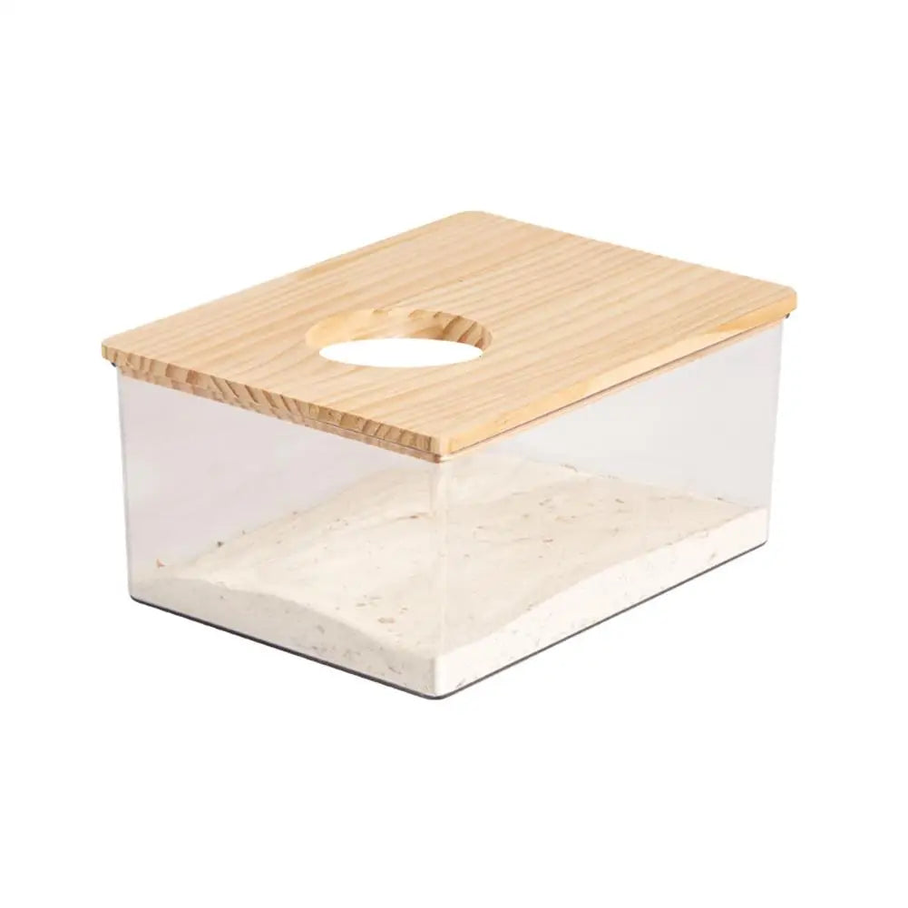 Hamster sand bath acrylic box