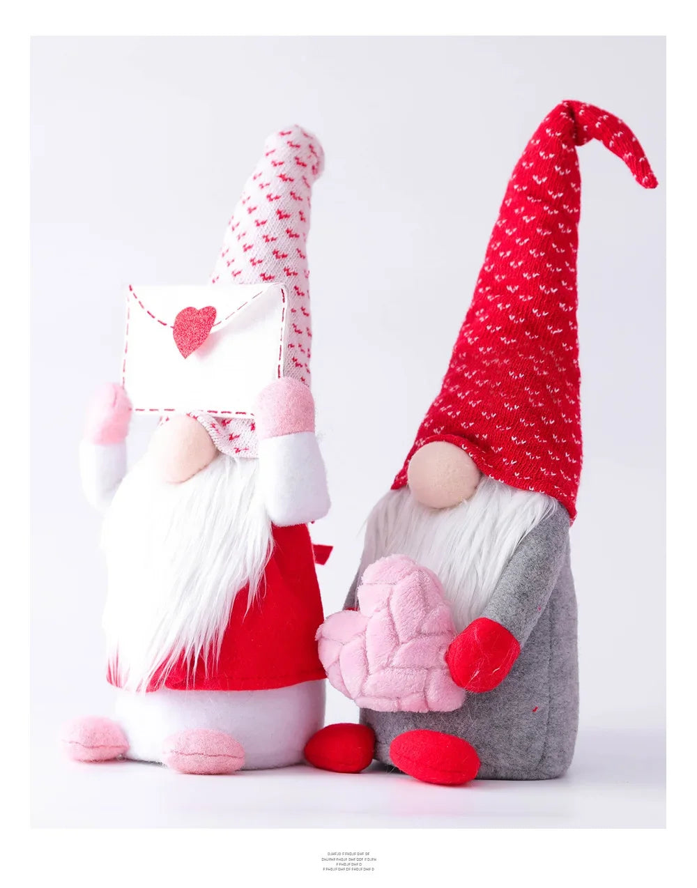 Handcrafted gnome plush doll with heartwarming letter