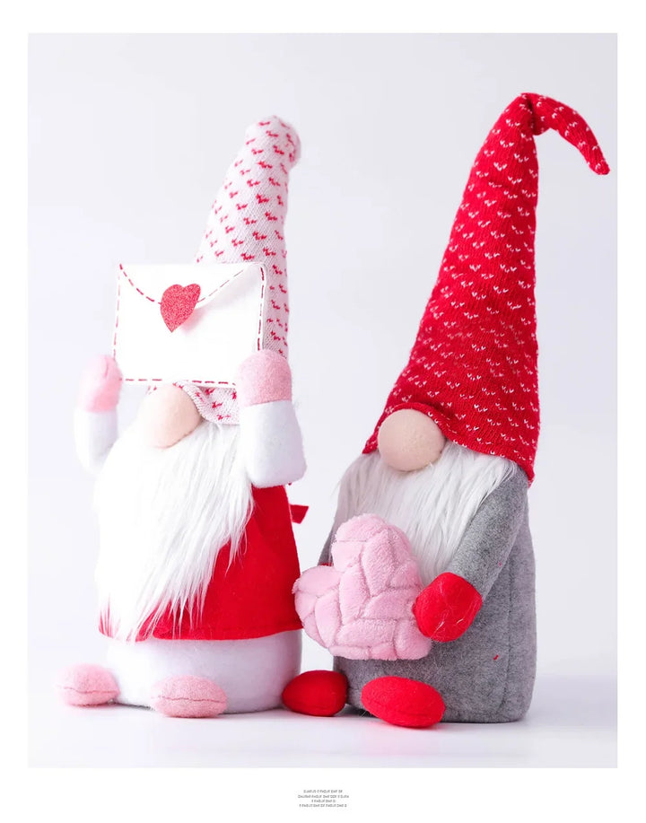 Handcrafted gnome plush doll with heartwarming letter