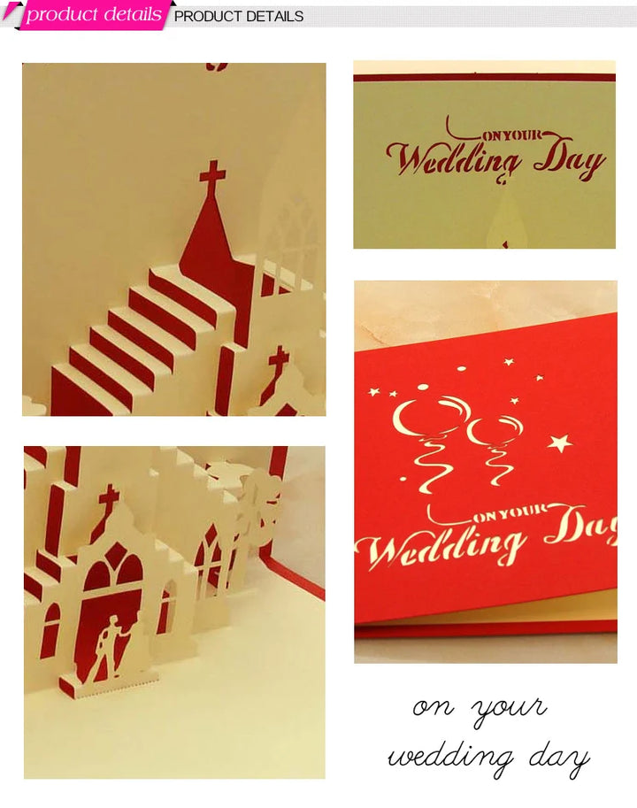 Handmade 3D romantic keepsake card