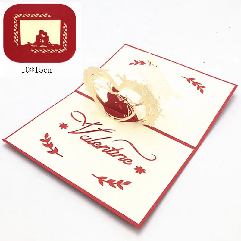 Handmade pop-up Christmas greeting card