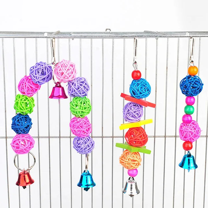 Hanging Rope Chew Toy for Birds