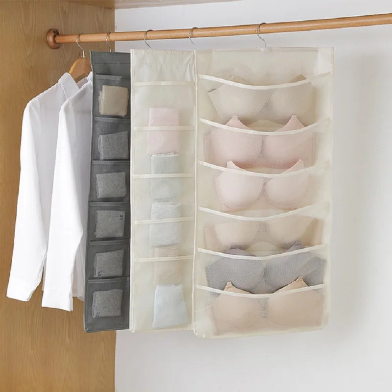 Hanging Storage Bag for Socks and Bras