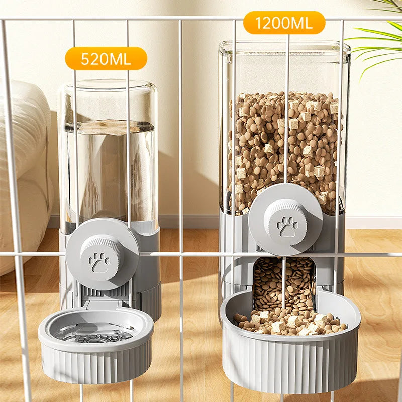 Hanging pet water dispenser