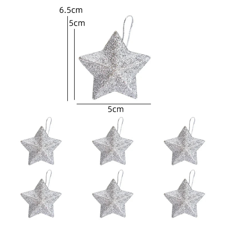 Hanging star pendants for Christmas trees