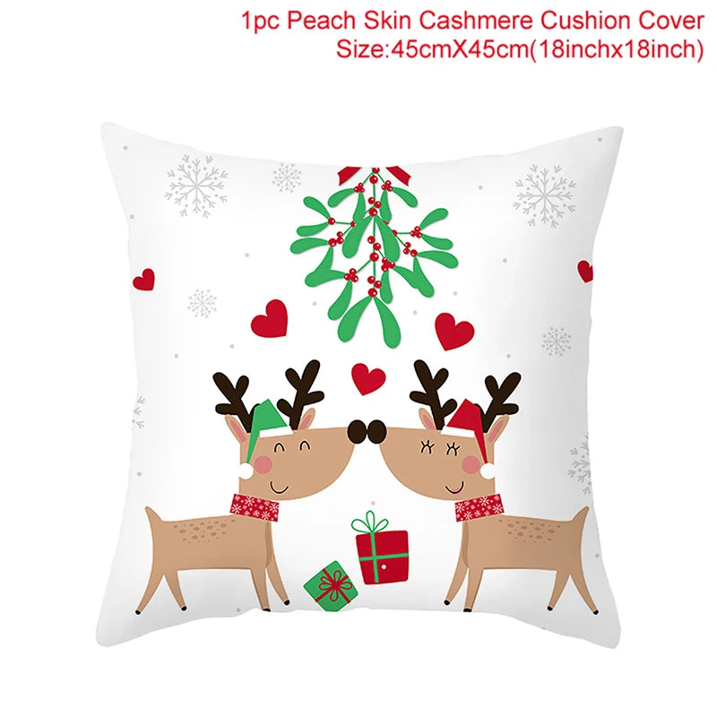 Elegant Navidad cushion cover