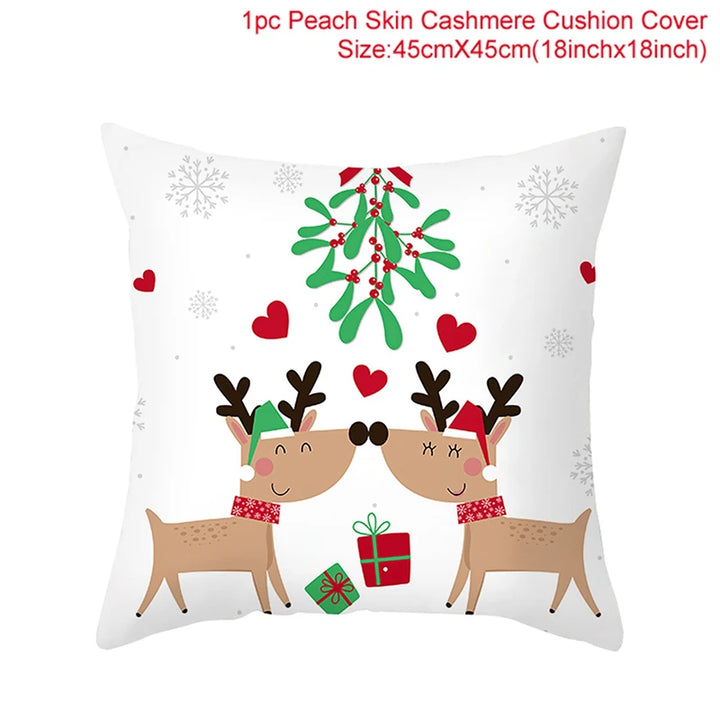 Elegant Navidad cushion cover