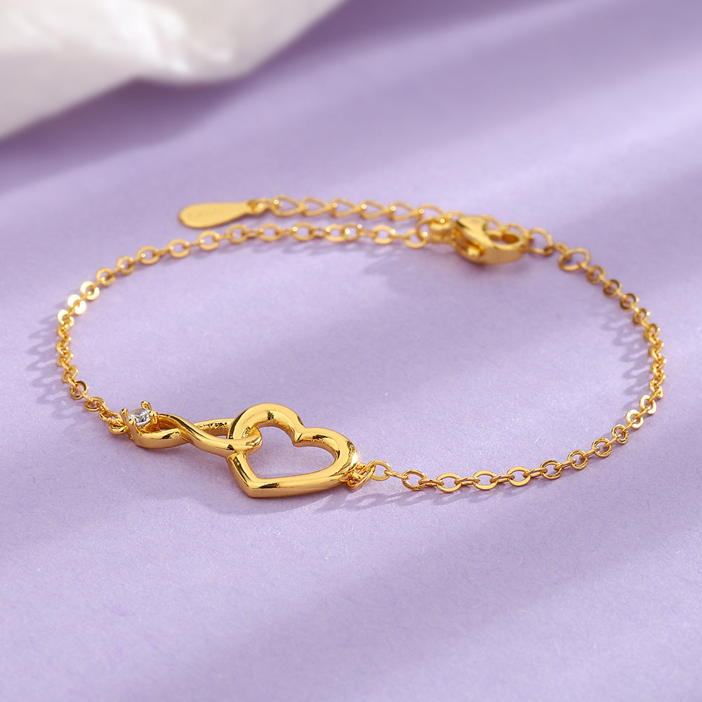 Heart-Shaped Jewelry Bracelet
