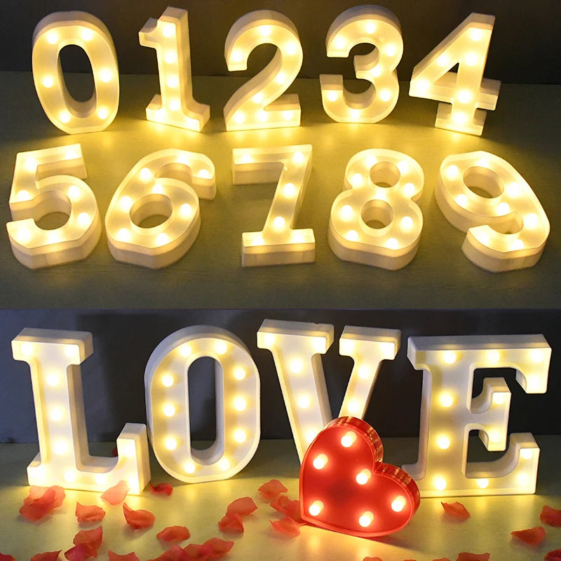 Heart-shaped LED lights for parties