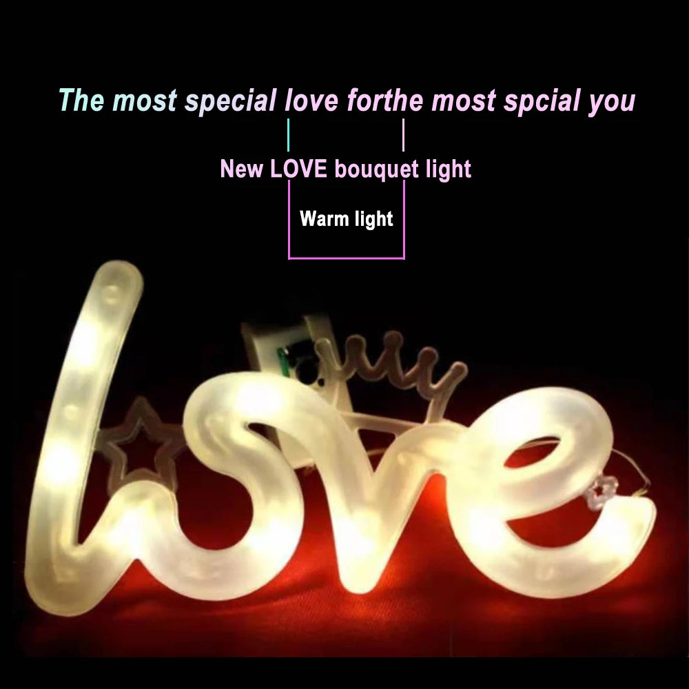 Heart-shaped LED night lamp